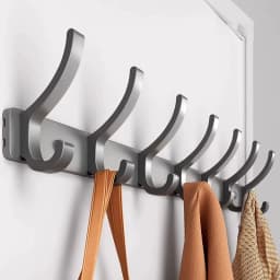Wall-mounted and Door-Back Hanging Hooks, No-Drill, Strong Load Capacity for Entryway, Clothing & Hat Hooks