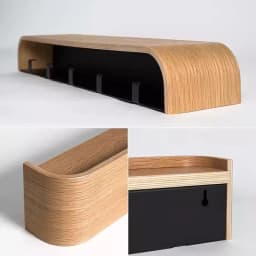 Door-Mounted Organizer Scandinavian Wall Shelf for Bedroom/Hallway/Closet Storage Solution for Coats & Accessories Nordic Modern