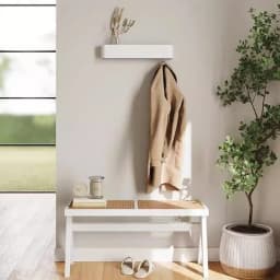 Door-Mounted Organizer Scandinavian Wall Shelf for Bedroom/Hallway/Closet Storage Solution for Coats & Accessories Nordic Modern