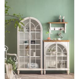 Contemporary European Vintage Kitchen Retro White Metal Storage Cabinet showcase Display Stand Dining Living Room Furniture