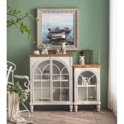 Contemporary European Vintage Kitchen Retro White Metal Storage Cabinet showcase Display Stand Dining Living Room Furniture