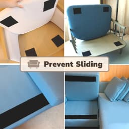 1/2 Rolls Couch Cushion Grip Tape Keep Couch Cushions From Sliding - Non Slip Cushion Pads,Strips with Adhesive for Fabric