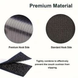 1/2 Rolls Couch Cushion Grip Tape Keep Couch Cushions From Sliding - Non Slip Cushion Pads,Strips with Adhesive for Fabric