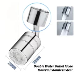 720°Universal Kitchen Faucet Anti-splash Aerator Bathroom Tap Rotatable Faucet Sprayer Saving Water Tap Nozzle Extender Adapter