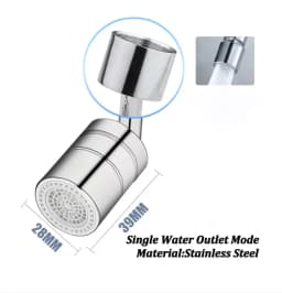 720°Universal Kitchen Faucet Anti-splash Aerator Bathroom Tap Rotatable Faucet Sprayer Saving Water Tap Nozzle Extender Adapter