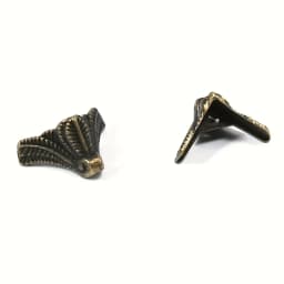 20PCS Antique Box Bracket Antique Corner Protectors Jewelry Box Decorative Leg Corner Bracket Wooden Case Feet Leg 