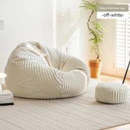 Pouf Modular Upholstered Bean Bag Sofas Glass Sleeping Function Rocking Bean Bag Sofas Beads Cushion Puff Con Relleno Furniture
