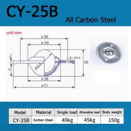 1-10pcsCY-12/16/19/22/25/30B Flying Saucer Universal Ball Bearing Bull Eye Wheel Stainless Steel Nylon Ball Universal Ball Ball
