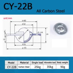 1-10pcsCY-12/16/19/22/25/30B Flying Saucer Universal Ball Bearing Bull Eye Wheel Stainless Steel Nylon Ball Universal Ball Ball
