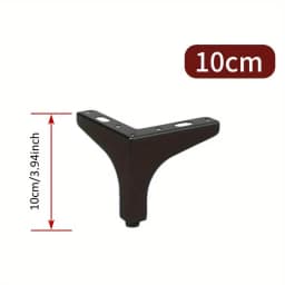 10cm 4-piece modern metal furniture legs - triangular legs for cabinets, sofas, and tables, polished DIY replacement parts