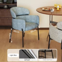 Italian Minimalist Dining Chair Light Luxury Home Retro Restaurant Hotel Chair Light Luxury Nordic Dining Table Backrest Chair