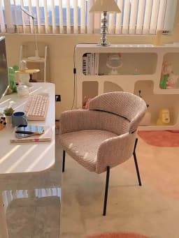 Italian Minimalist Dining Chair Light Luxury Home Retro Restaurant Hotel Chair Light Luxury Nordic Dining Table Backrest Chair