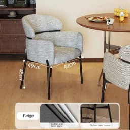 Italian Minimalist Dining Chair Light Luxury Home Retro Restaurant Hotel Chair Light Luxury Nordic Dining Table Backrest Chair