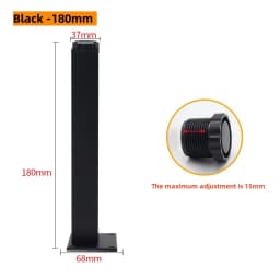 Home Square Adjustable Alloy Furniture Feet 4Pcs, Support Legs for Coffee Table Cabinet Chair Sofa Bed, Household Hardware Acces