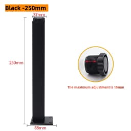 Home Square Adjustable Alloy Furniture Feet 4Pcs, Support Legs for Coffee Table Cabinet Chair Sofa Bed, Household Hardware Acces