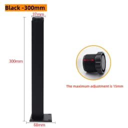 Home Square Adjustable Alloy Furniture Feet 4Pcs, Support Legs for Coffee Table Cabinet Chair Sofa Bed, Household Hardware Acces