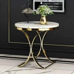 Light Sofa Table Italian Rock Luxury Living Room Plate Storage Table Coffee Coffee Balcony Round Table Side Tables