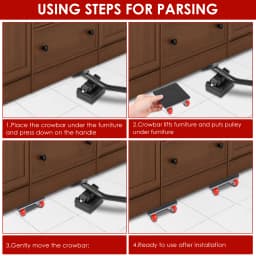 5/7 Pcs Furniture Mover Tool Set Heavy Stuffs Moving Roller with 360° Rotating Wheels Professional Moving Tools for Moving Sofa