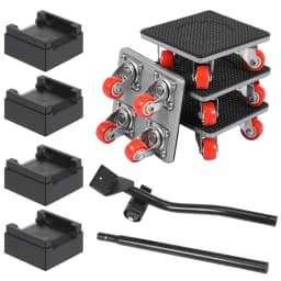 5/7 Pcs Furniture Mover Tool Set Heavy Stuffs Moving Roller with 360° Rotating Wheels Professional Moving Tools for Moving Sofa