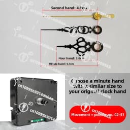 Automatic Timing WIFI Watch Movement Clock Wall Clock Hanging Watch Cross Stitch Accessories Silent Quartz Radio Wave Universal