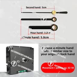 Automatic Timing WIFI Watch Movement Clock Wall Clock Hanging Watch Cross Stitch Accessories Silent Quartz Radio Wave Universal