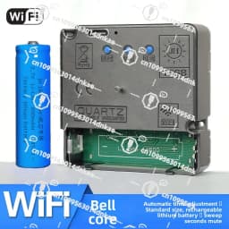 Automatic Timing WIFI Watch Movement Clock Wall Clock Hanging Watch Cross Stitch Accessories Silent Quartz Radio Wave Universal