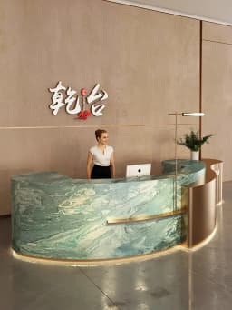 Hotel Minimalist Reception Desks Design Industrial Organizers Reception Desks Curved Best Mostrador De Tienda Trendy Furniture