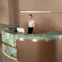Hotel Minimalist Reception Desks Design Industrial Organizers Reception Desks Curved Best Mostrador De Tienda Trendy Furniture