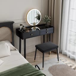 Modern Trendy Vanity Table Elegant Minimalist Ornate Compact Vanity Table Aesthetic With Storage Meuble De Chambre Furniture