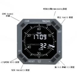 2022new 737 CLOCK  Simulator Aviation Instrument Clock Alarm Clock, Aircraft Simulation Clock