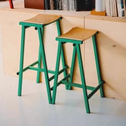 MOMO Wrought Iron Bar Stool Simple Design High Chair for Home Island Cafe Minimalist Designer Stool for Kitchen Table