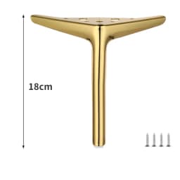 4pcs Metal Furniture Foot Accessories Light Luxury Replacement Legs Suitable for Sofa Feet/cabinet Feet/bed Legs Support Feet