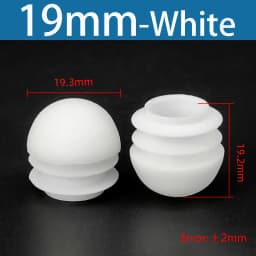 Plastic Round Pipe Plug13mm-76mm End Caps Blanking Plugs Bung Tube Pipe Inserts Black/White/Yellow/Grey Domed End Caps