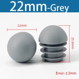 Plastic Round Pipe Plug13mm-76mm End Caps Blanking Plugs Bung Tube Pipe Inserts Black/White/Yellow/Grey Domed End Caps