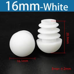 Plastic Round Pipe Plug13mm-76mm End Caps Blanking Plugs Bung Tube Pipe Inserts Black/White/Yellow/Grey Domed End Caps