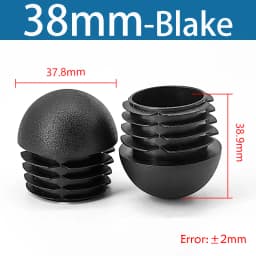 Plastic Round Pipe Plug13mm-76mm End Caps Blanking Plugs Bung Tube Pipe Inserts Black/White/Yellow/Grey Domed End Caps