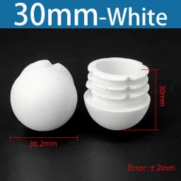 Plastic Round Pipe Plug13mm-76mm End Caps Blanking Plugs Bung Tube Pipe Inserts Black/White/Yellow/Grey Domed End Caps