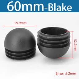 Plastic Round Pipe Plug13mm-76mm End Caps Blanking Plugs Bung Tube Pipe Inserts Black/White/Yellow/Grey Domed End Caps