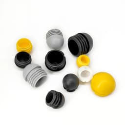 Plastic Round Pipe Plug13mm-76mm End Caps Blanking Plugs Bung Tube Pipe Inserts Black/White/Yellow/Grey Domed End Caps