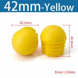 Plastic Round Pipe Plug13mm-76mm End Caps Blanking Plugs Bung Tube Pipe Inserts Black/White/Yellow/Grey Domed End Caps