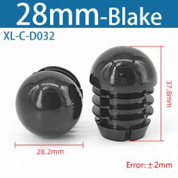Plastic Round Pipe Plug13mm-76mm End Caps Blanking Plugs Bung Tube Pipe Inserts Black/White/Yellow/Grey Domed End Caps