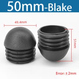 Plastic Round Pipe Plug13mm-76mm End Caps Blanking Plugs Bung Tube Pipe Inserts Black/White/Yellow/Grey Domed End Caps