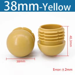 Plastic Round Pipe Plug13mm-76mm End Caps Blanking Plugs Bung Tube Pipe Inserts Black/White/Yellow/Grey Domed End Caps