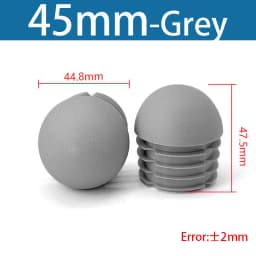 Plastic Round Pipe Plug13mm-76mm End Caps Blanking Plugs Bung Tube Pipe Inserts Black/White/Yellow/Grey Domed End Caps