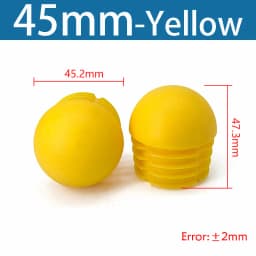 Plastic Round Pipe Plug13mm-76mm End Caps Blanking Plugs Bung Tube Pipe Inserts Black/White/Yellow/Grey Domed End Caps