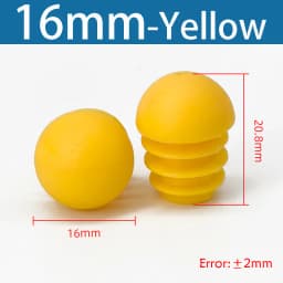 Plastic Round Pipe Plug13mm-76mm End Caps Blanking Plugs Bung Tube Pipe Inserts Black/White/Yellow/Grey Domed End Caps