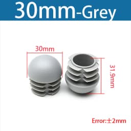 Plastic Round Pipe Plug13mm-76mm End Caps Blanking Plugs Bung Tube Pipe Inserts Black/White/Yellow/Grey Domed End Caps