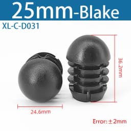 Plastic Round Pipe Plug13mm-76mm End Caps Blanking Plugs Bung Tube Pipe Inserts Black/White/Yellow/Grey Domed End Caps