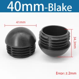 Plastic Round Pipe Plug13mm-76mm End Caps Blanking Plugs Bung Tube Pipe Inserts Black/White/Yellow/Grey Domed End Caps