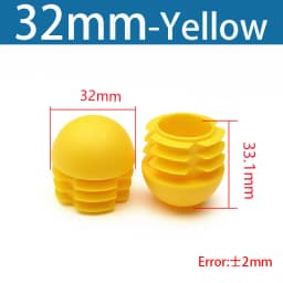 Plastic Round Pipe Plug13mm-76mm End Caps Blanking Plugs Bung Tube Pipe Inserts Black/White/Yellow/Grey Domed End Caps